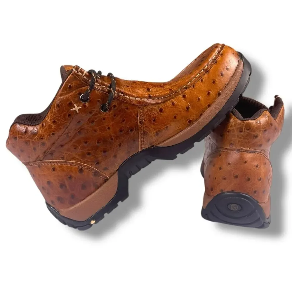 NEW ROPER MEN'S OSTRICH PRINT CHUKKA CASUAL BOOTS size 8.5